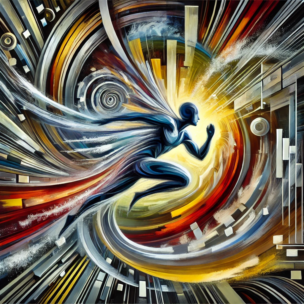 Representação: força, agilidade, disciplina, criatividade e precisão em um único estilo contemporâneo de arte abstrata